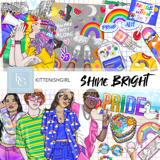 Shine Bright // Clip Art