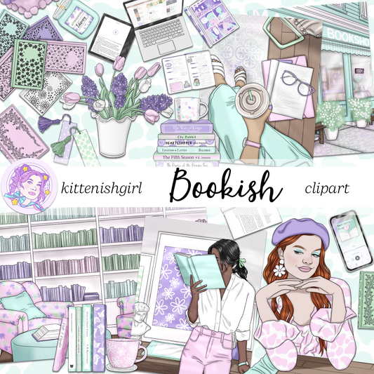 Bookish // Clip Art