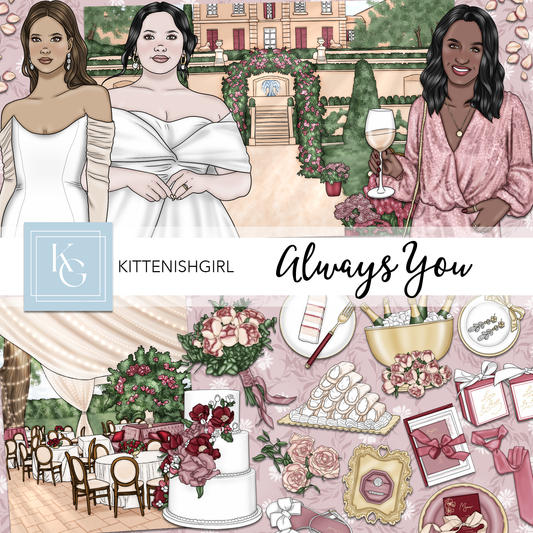 Always You - Berry // Clip Art