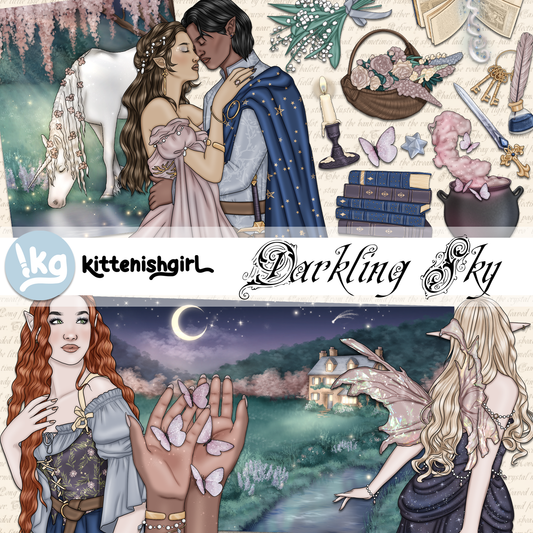 Darkling Sky // Clip Art