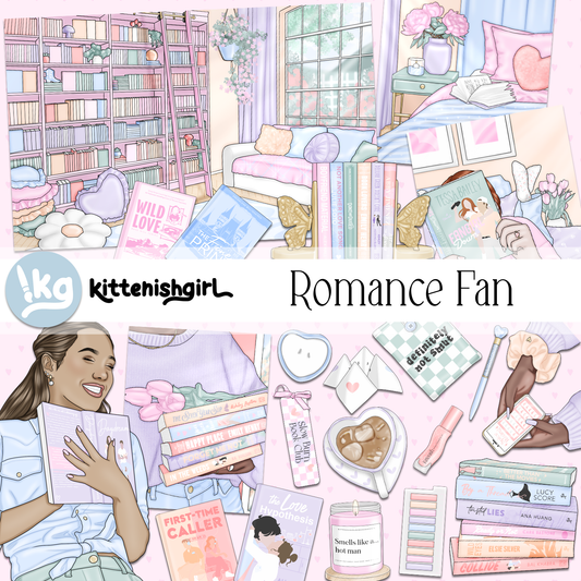 Romance Fan // Clip Art