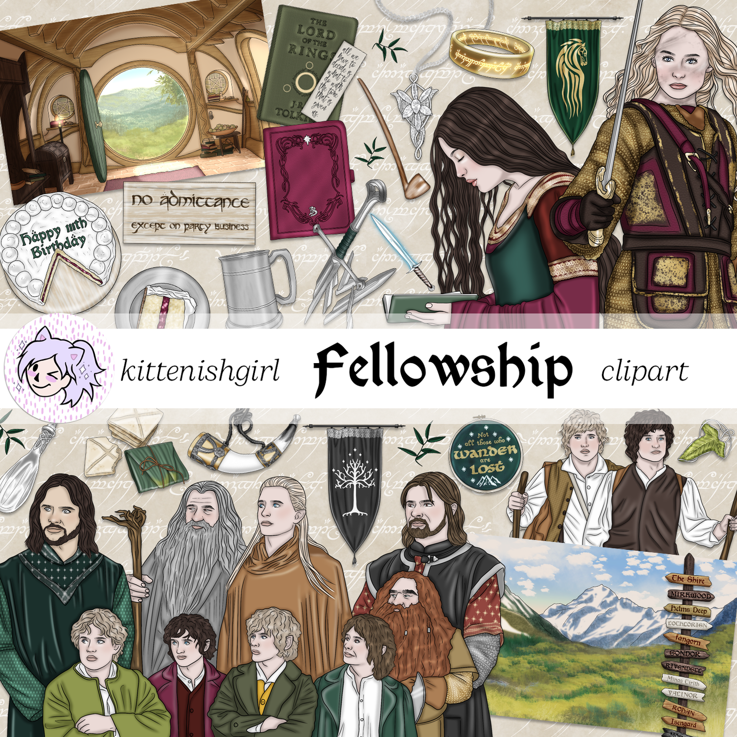 Fellowship // Clip Art Bundle