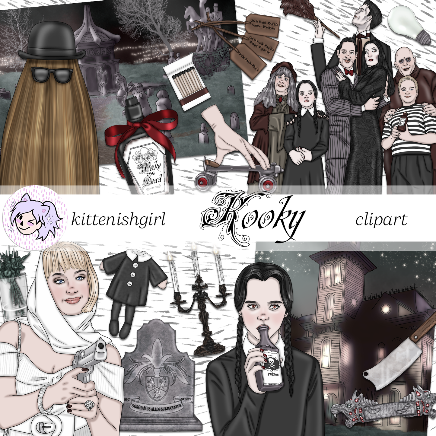 Kooky // Clip Art Bundle