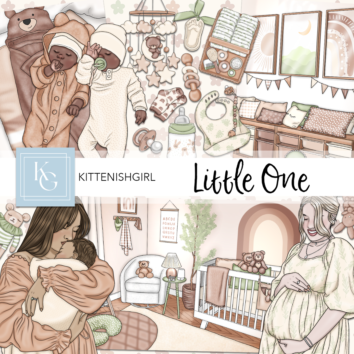 Little One - Neutral // Clip Art