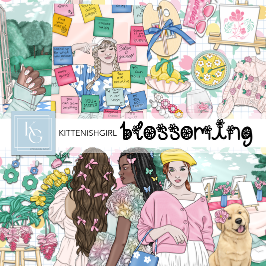 Blossoming // Clip Art