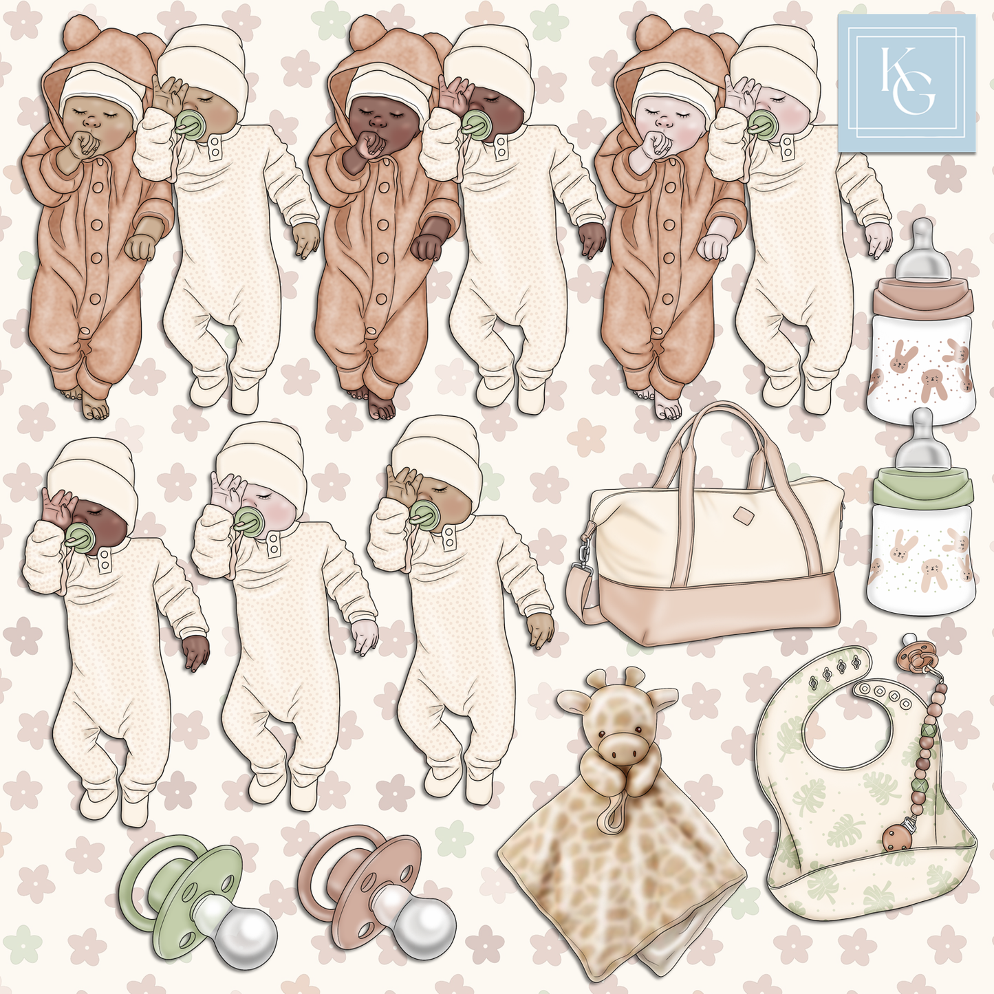 Little One - Neutral // Clip Art