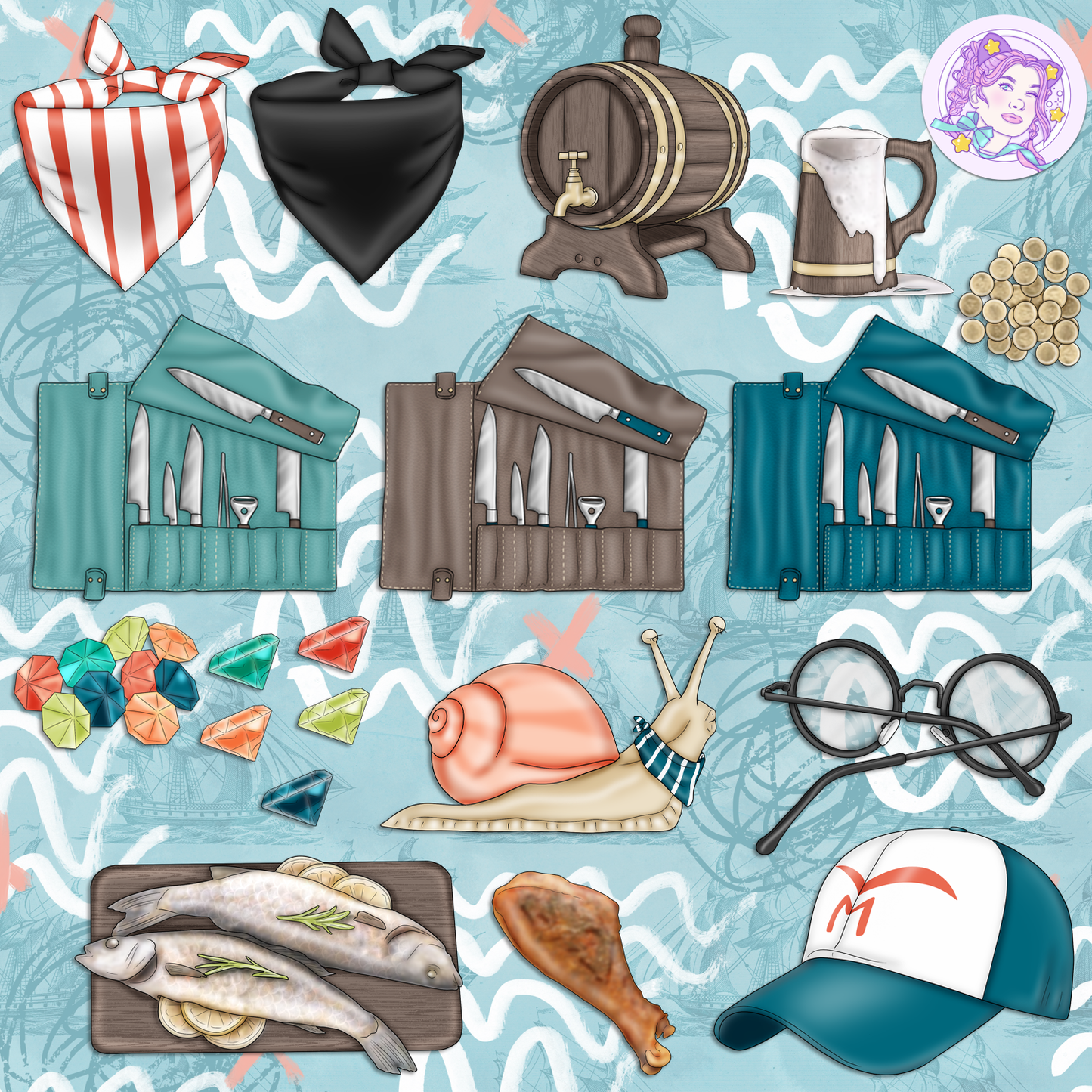 Sails Are Set // Clip Art