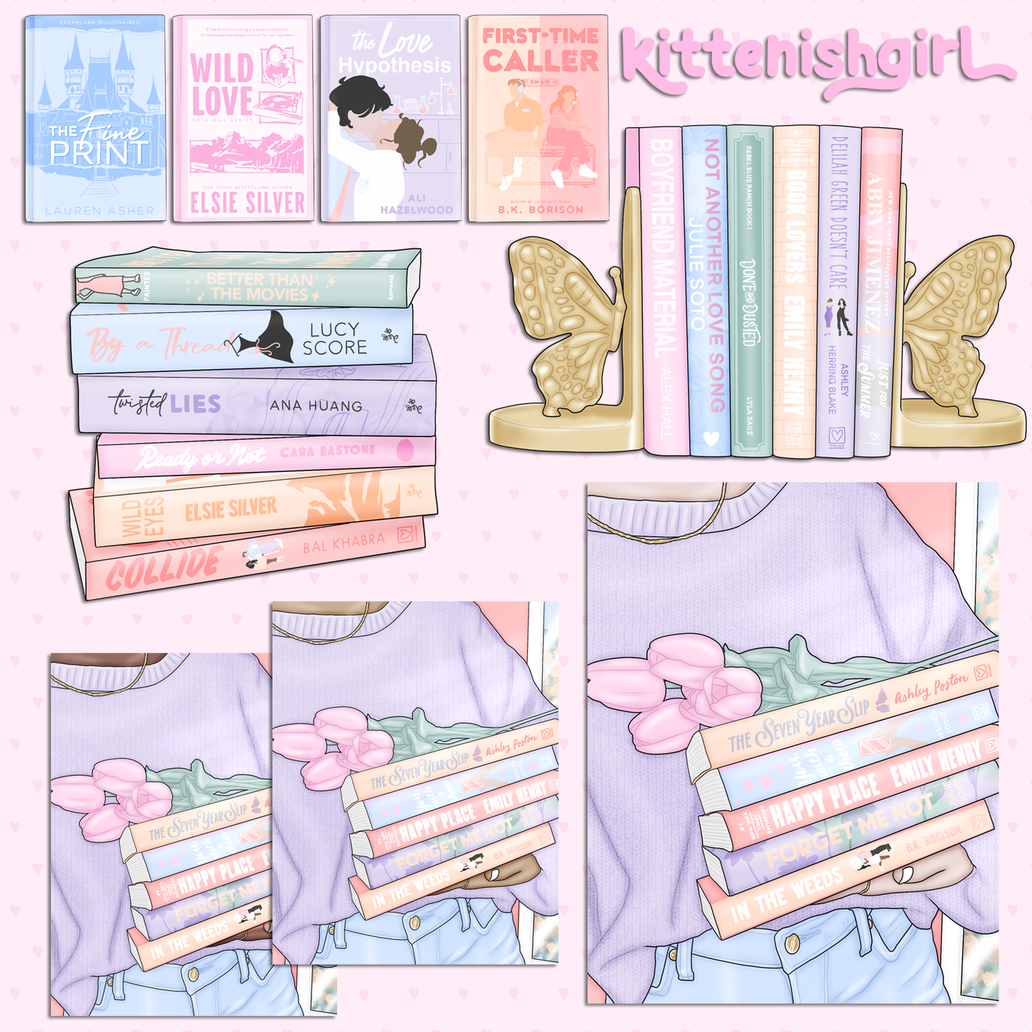 Romance Fan // Clip Art