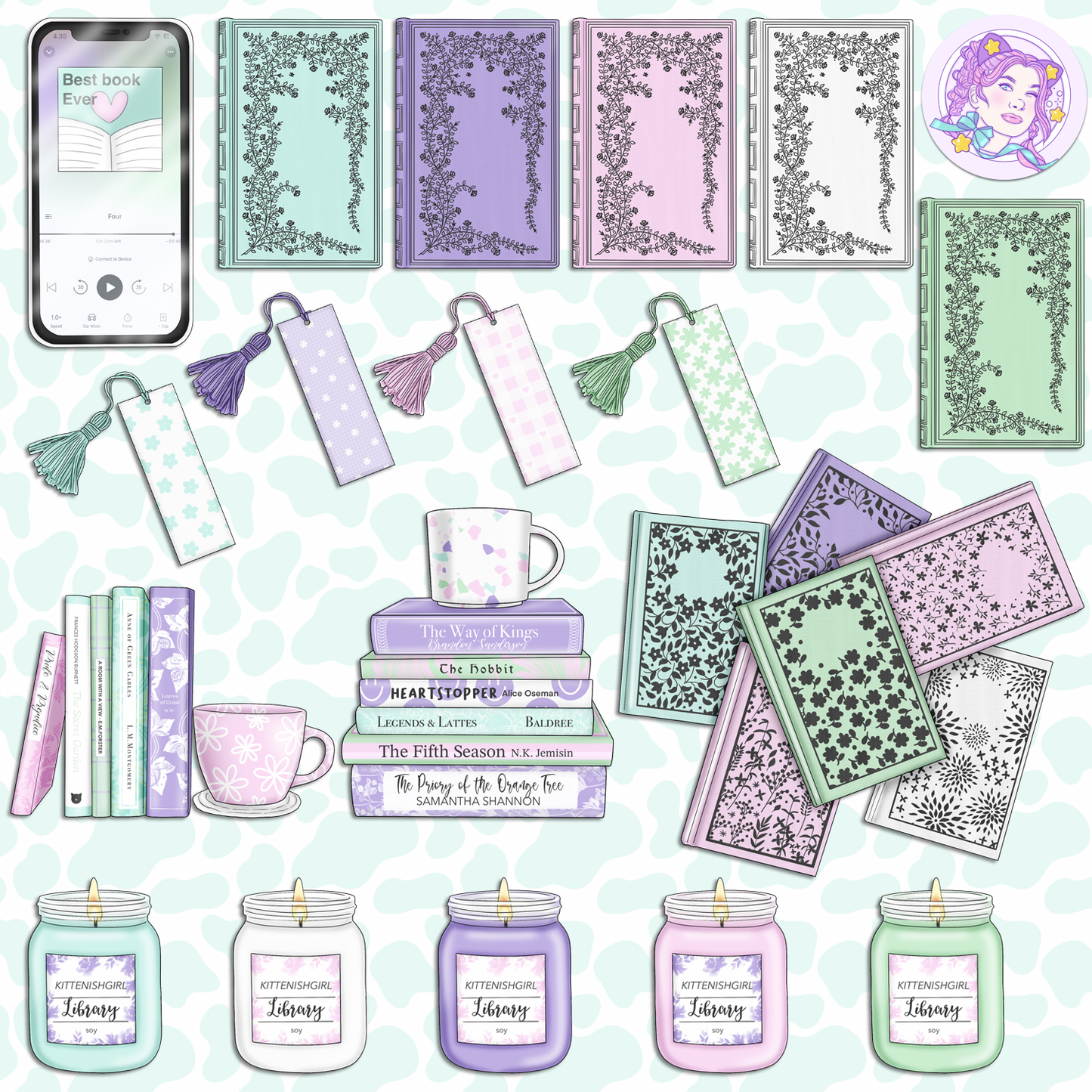 Bookish // Clip Art