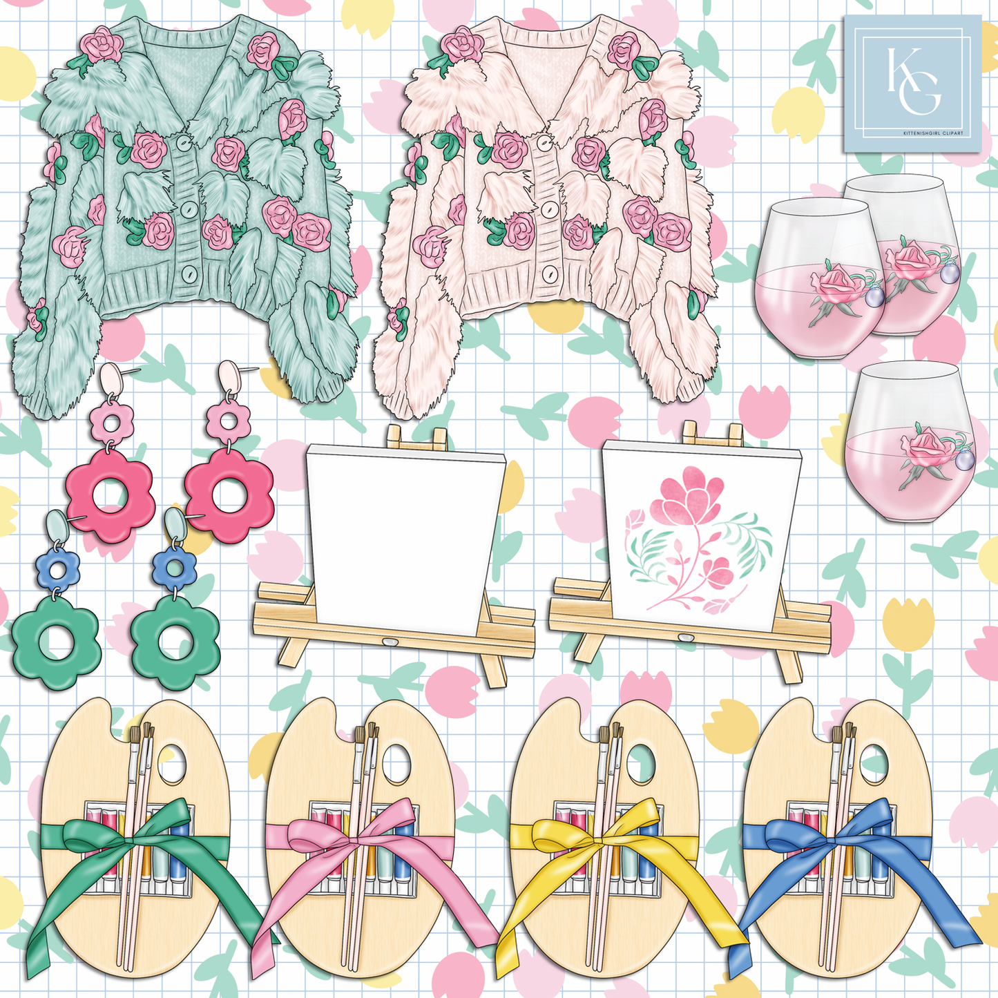 Blossoming // Clip Art