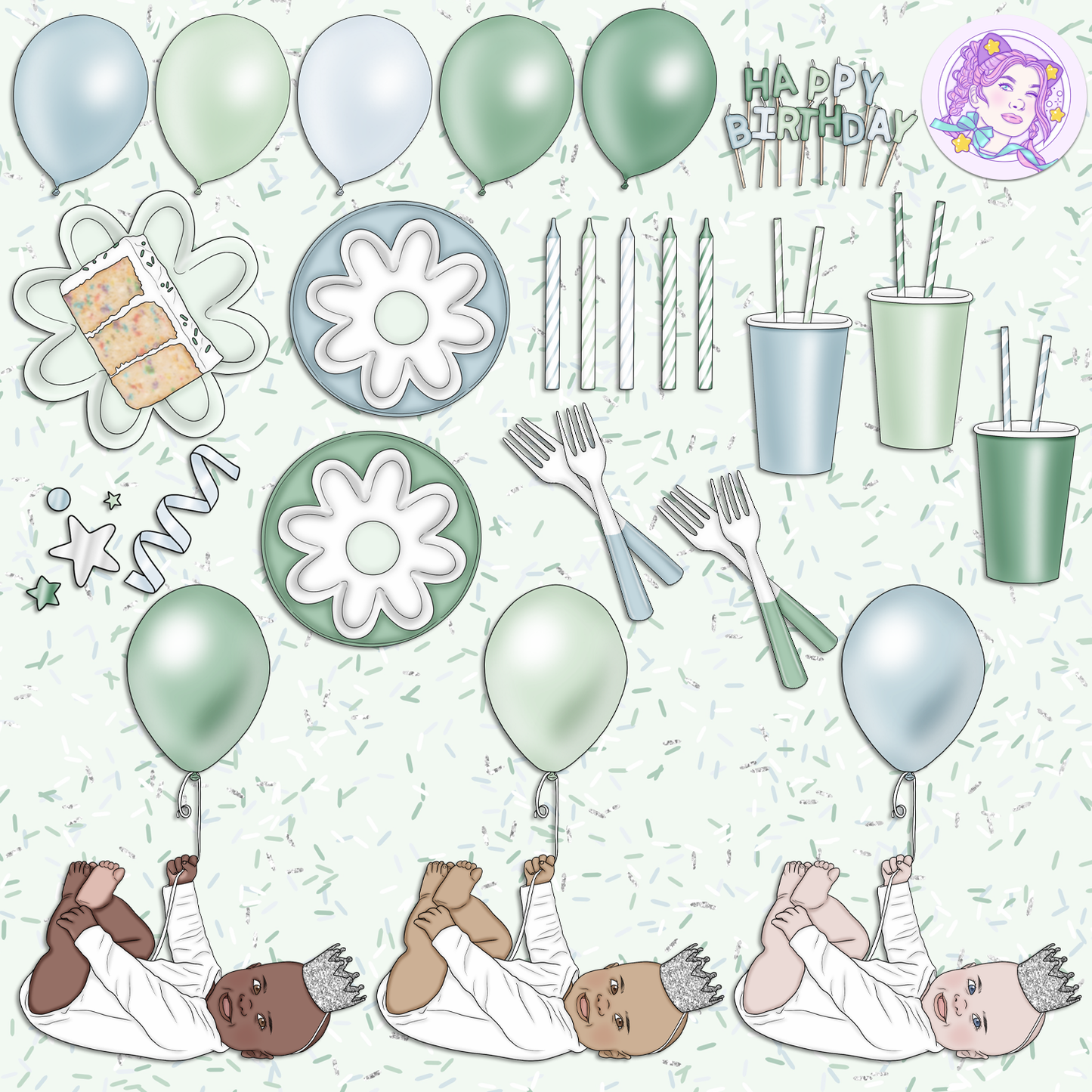 Hip Hip Hooray - Cool // Clip Art
