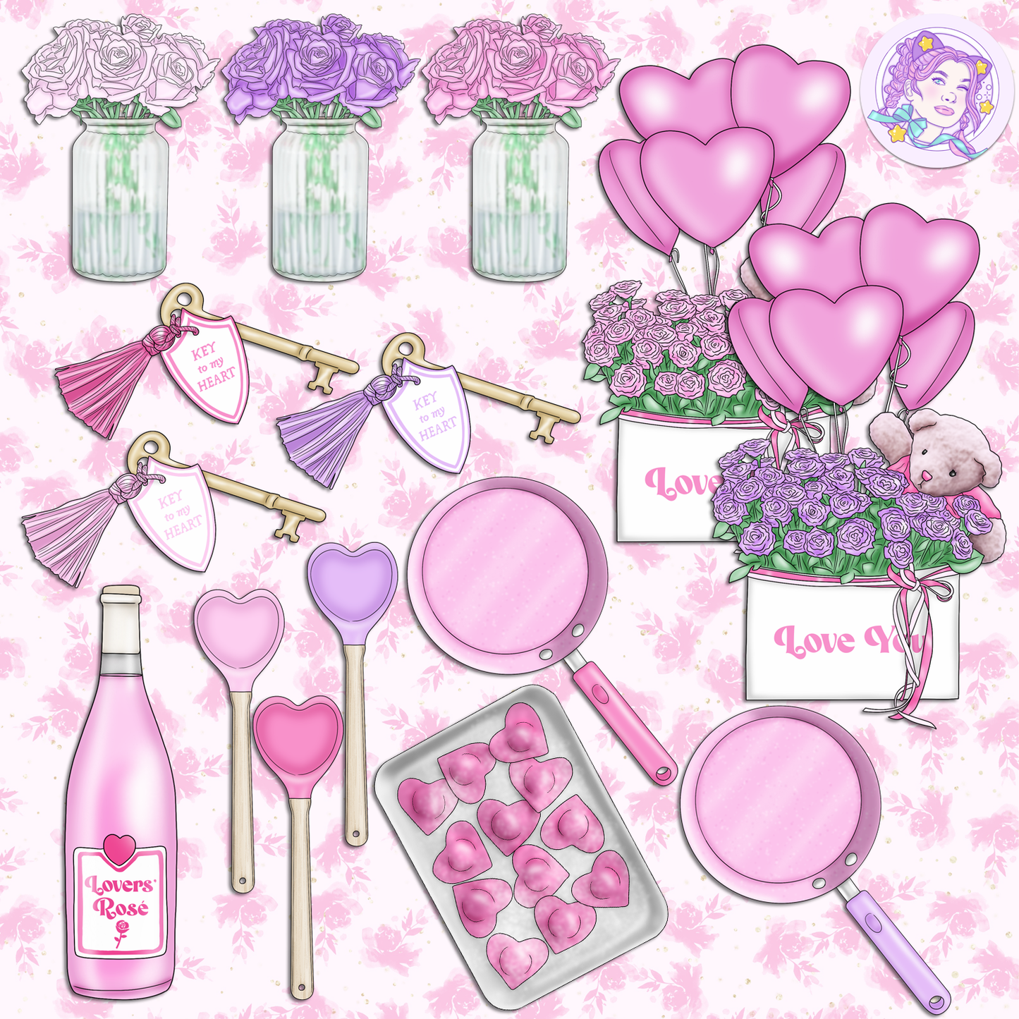 Like A Rose // Clip Art