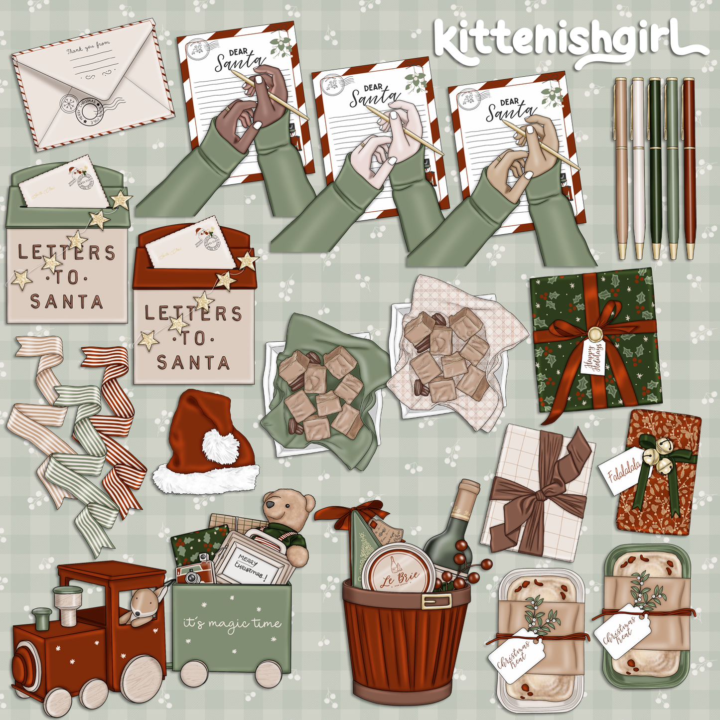 Vintage Christmas // Clip Art