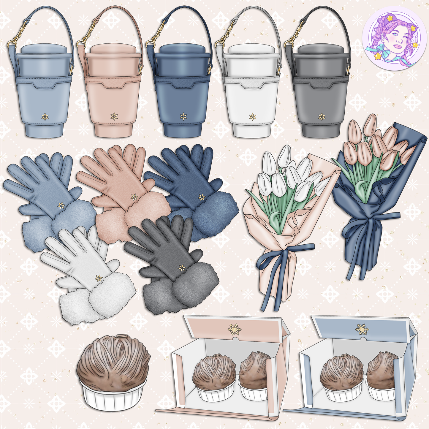 Bisous d'Hiver // Clip Art