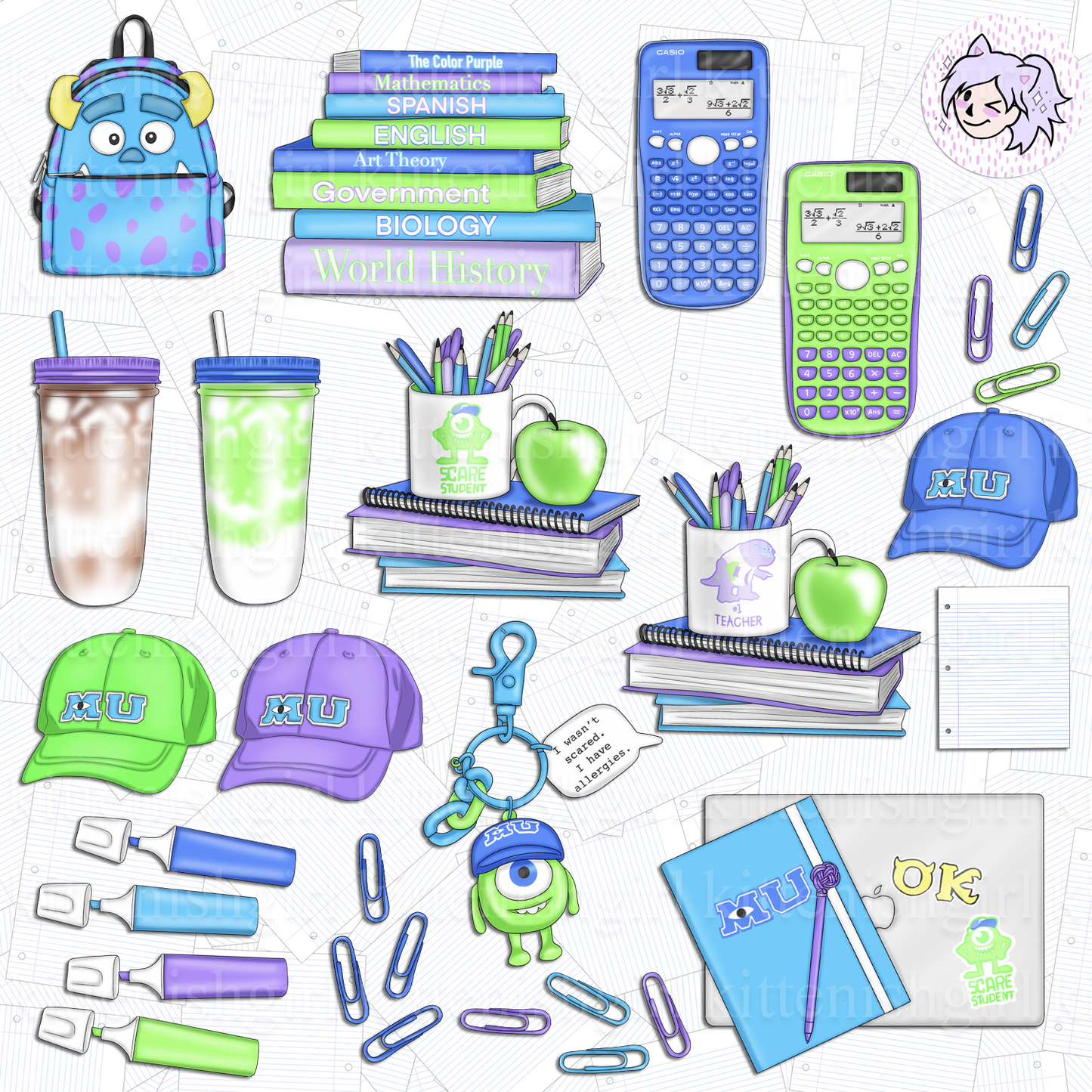 Scare School // Clip Art Bundle