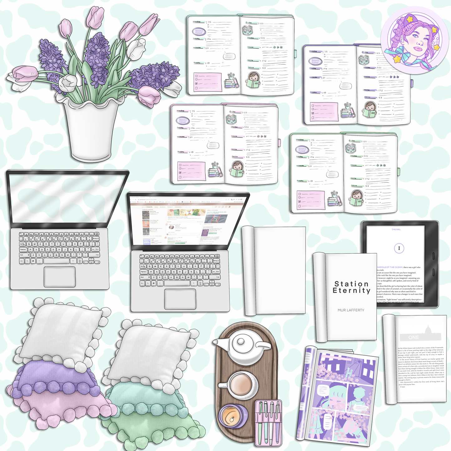 Bookish // Clip Art