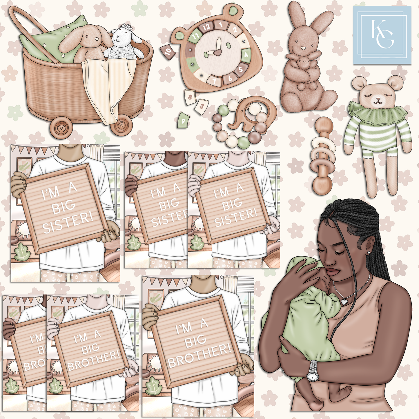 Little One - Neutral // Clip Art