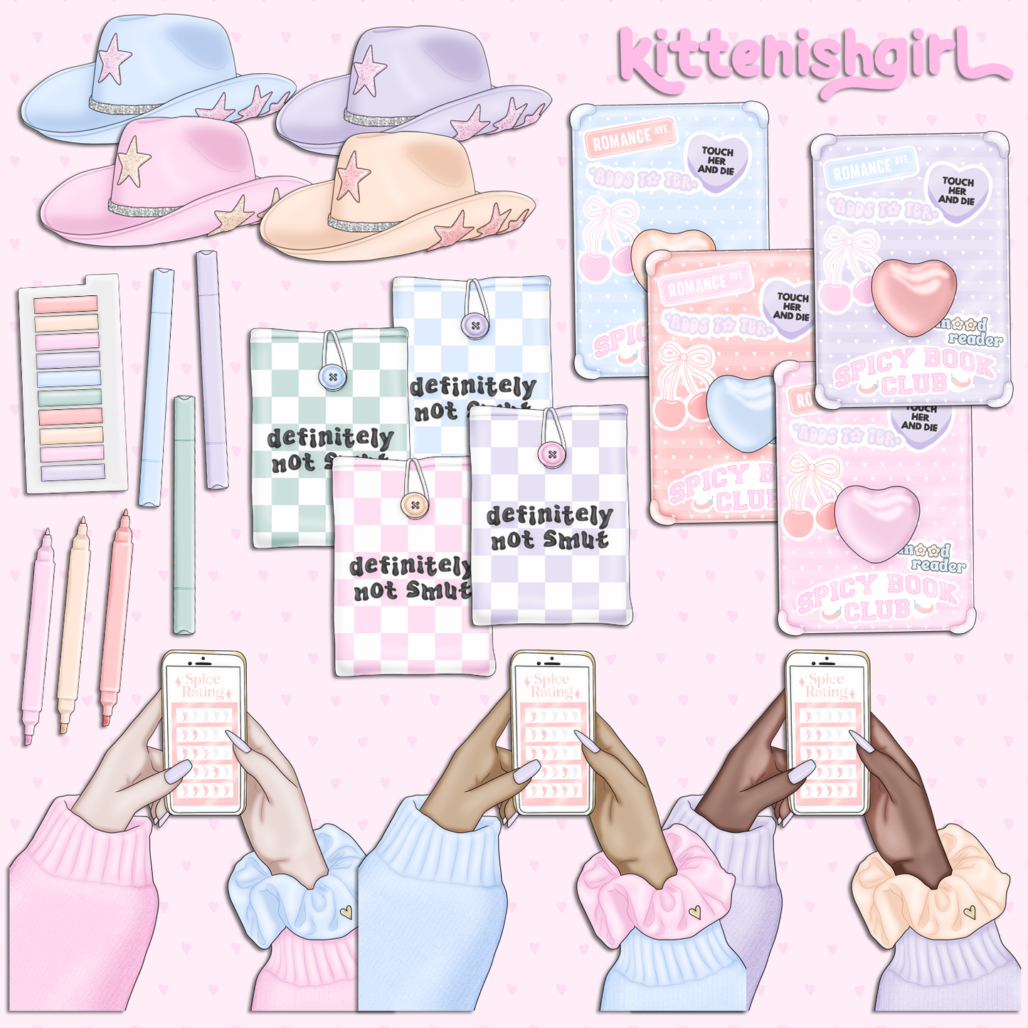 Romance Fan // Clip Art