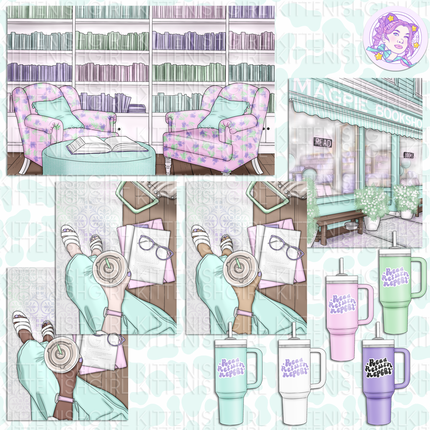 Bookish // Clip Art