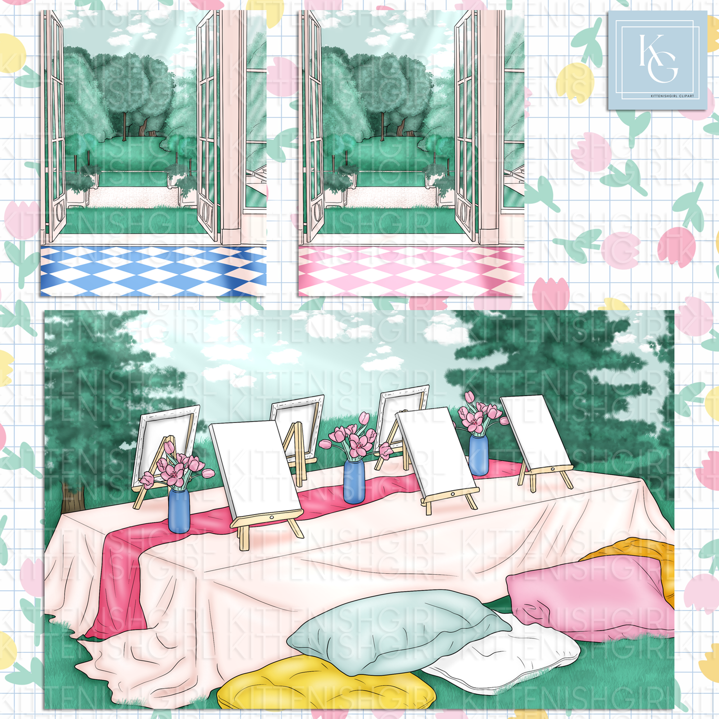 Blossoming // Clip Art