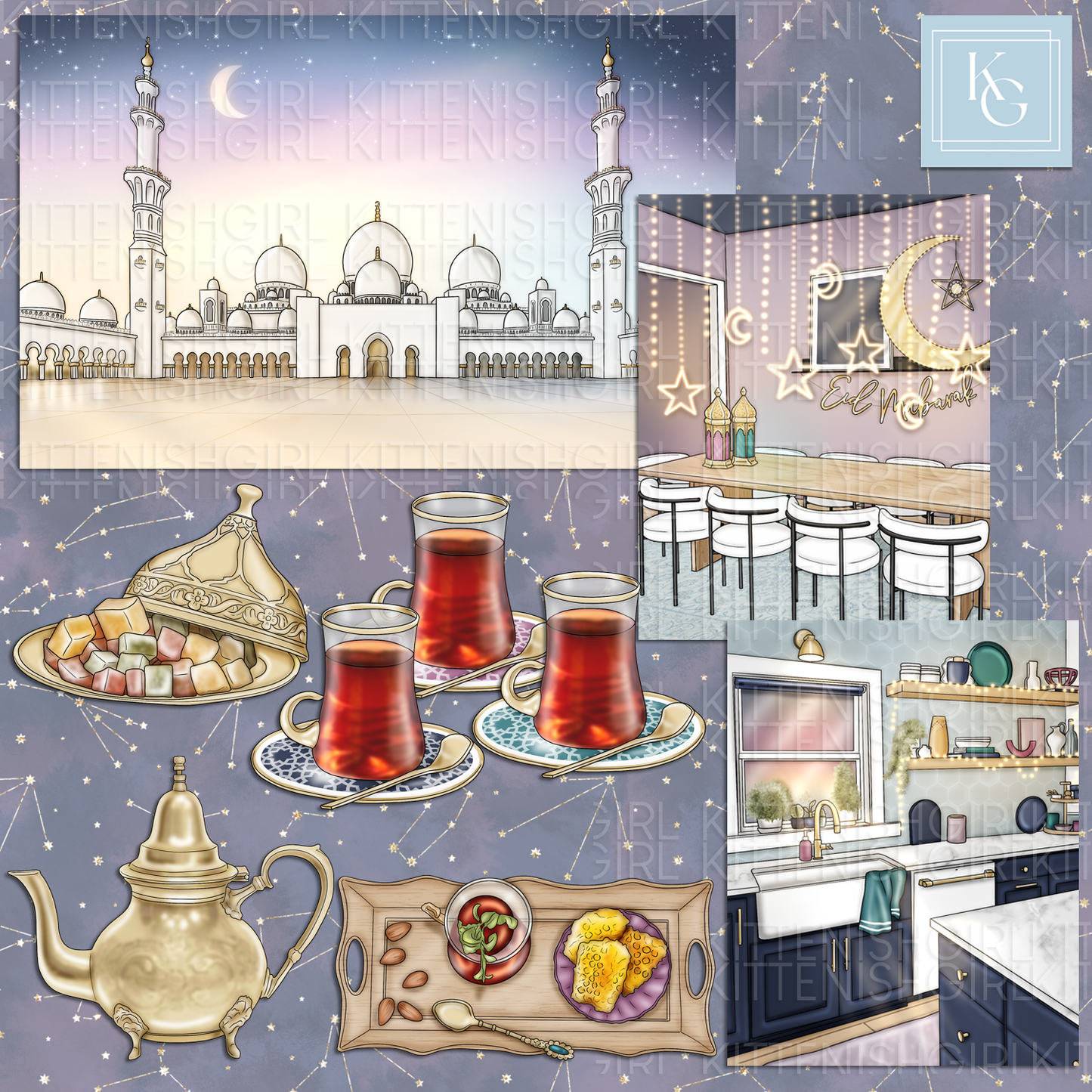 Eid Mubarak // Clip Art