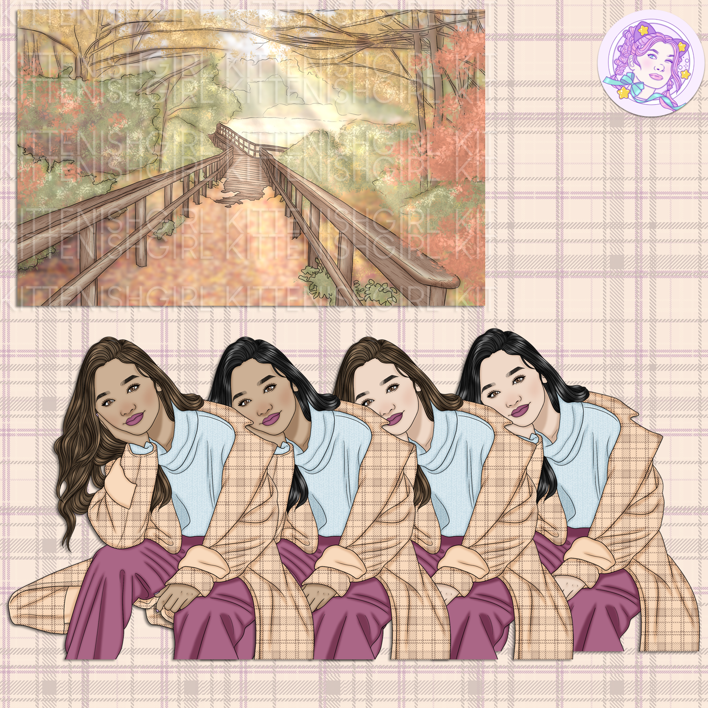 Autumn Walk // Clip Art