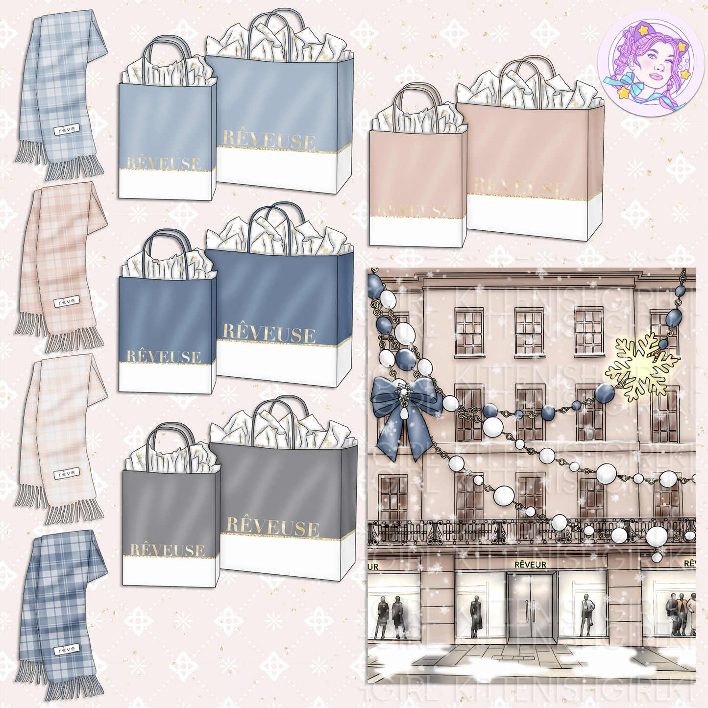 Bisous d'Hiver // Clip Art