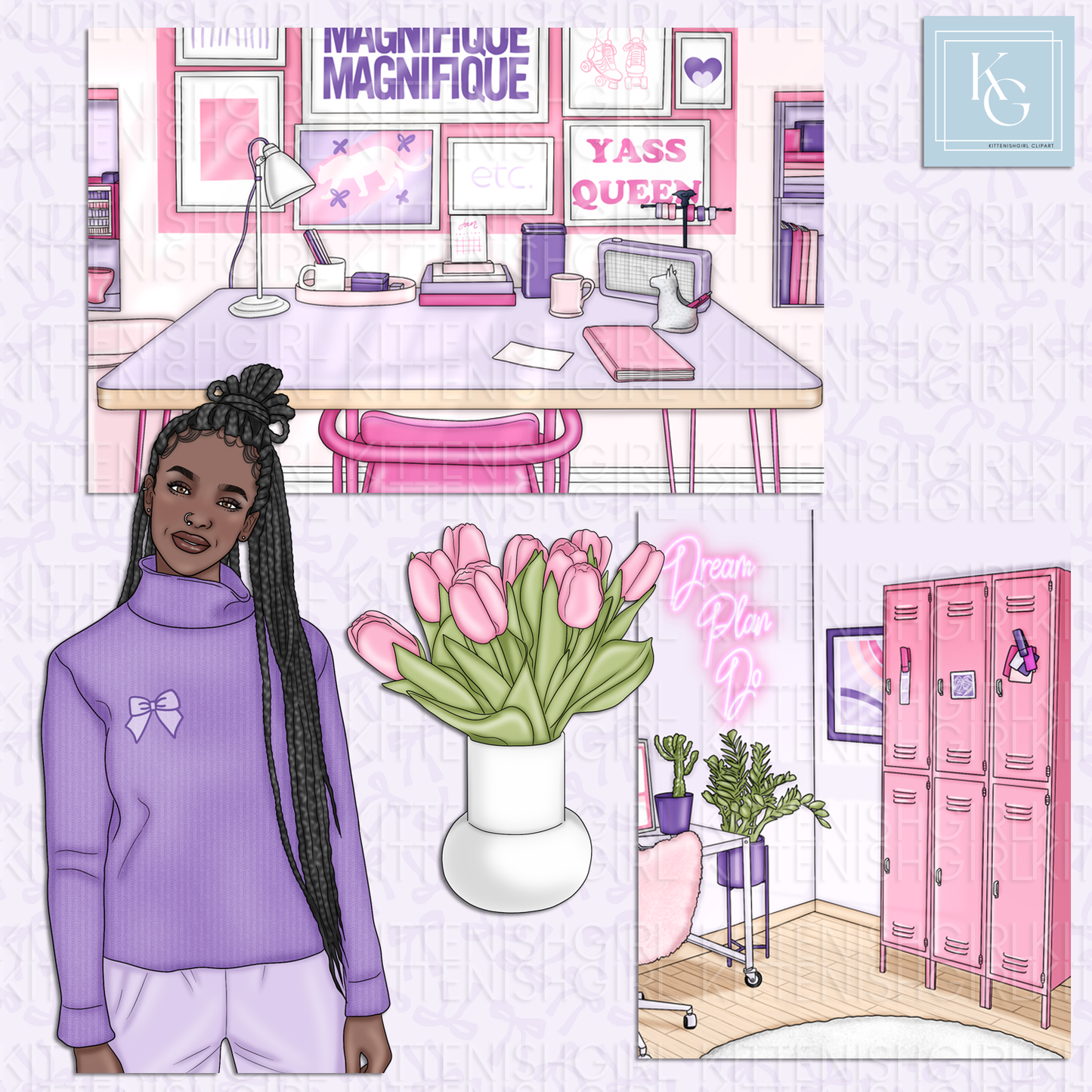 Dream. Plan. Do. - Cute // Clip Art