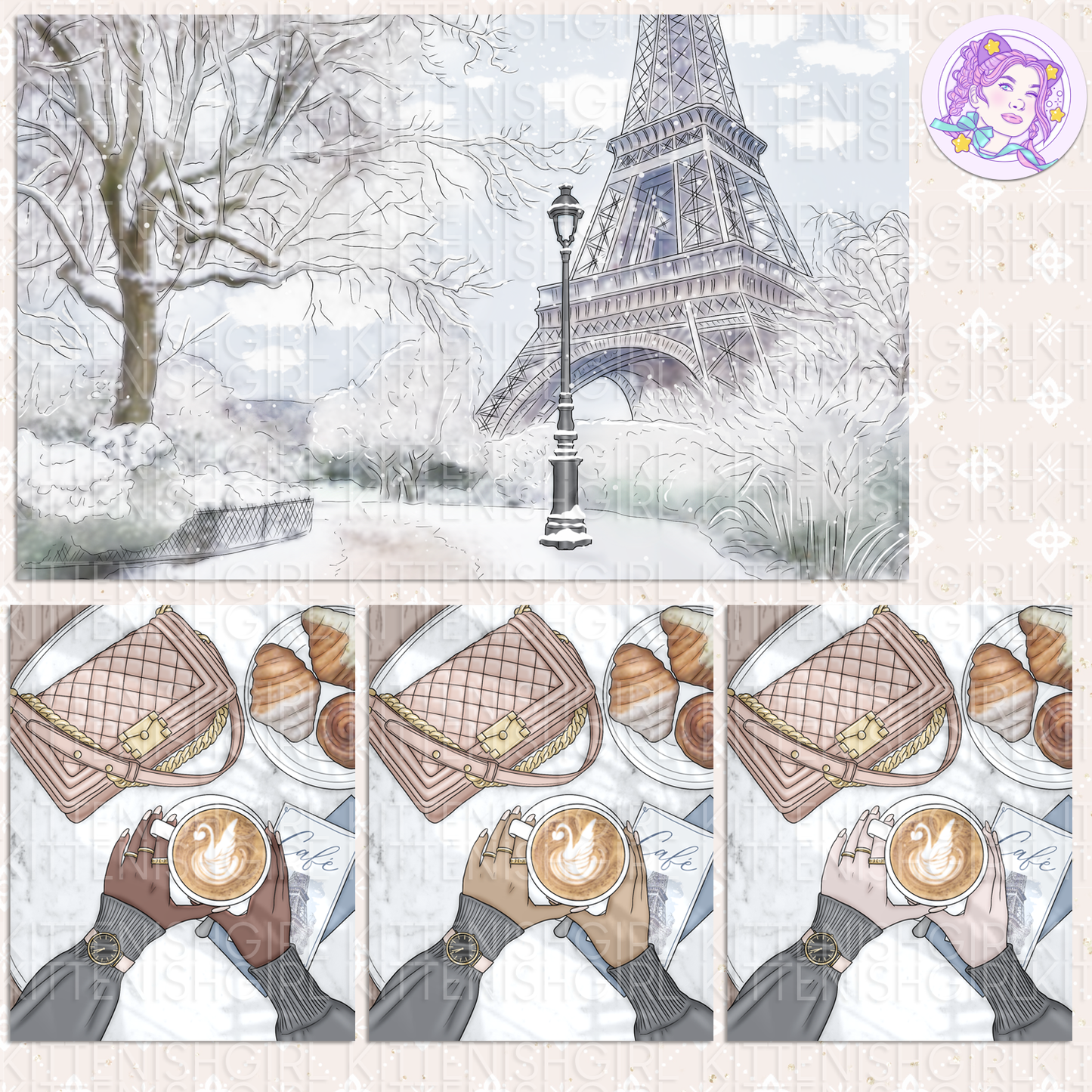 Bisous d'Hiver // Clip Art