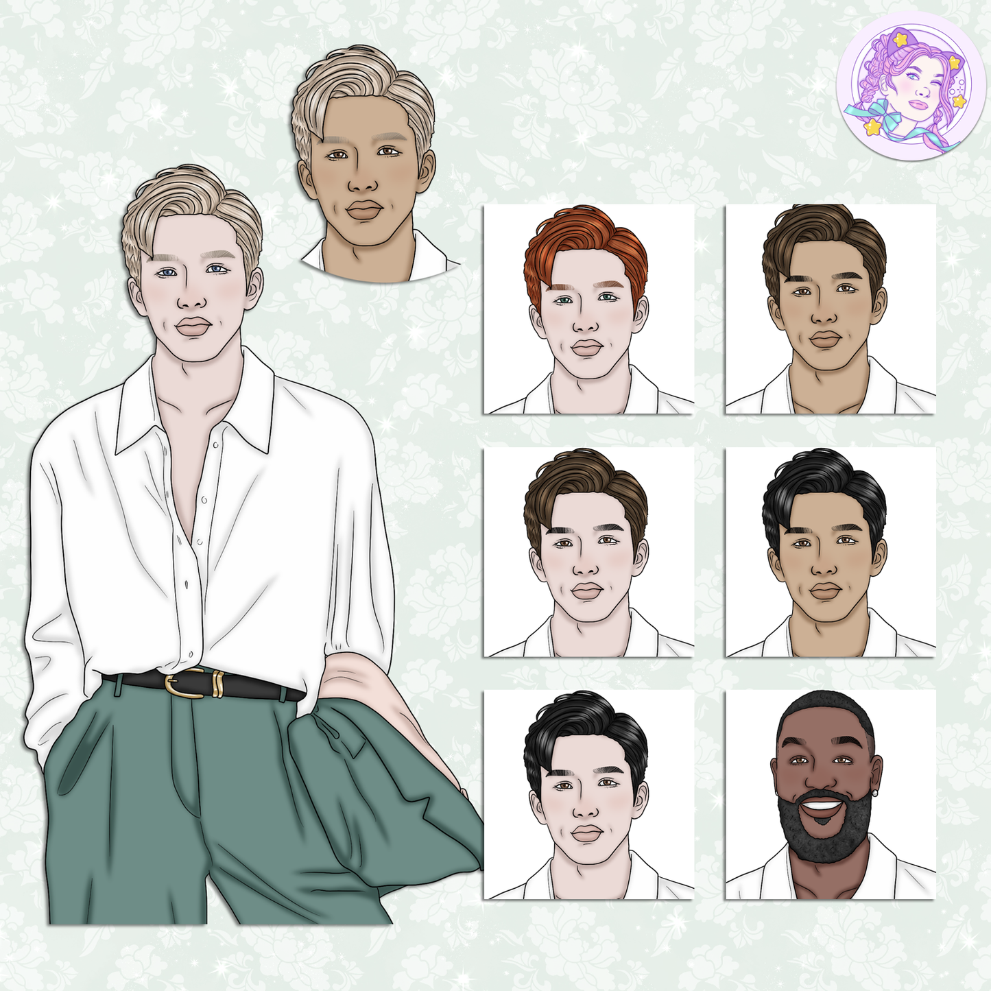 Tinsel - Mint // Clip Art
