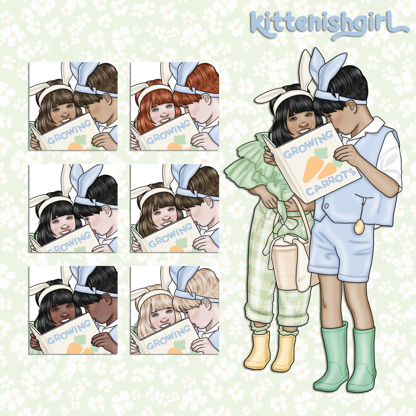 Spring Garden // Clip Art
