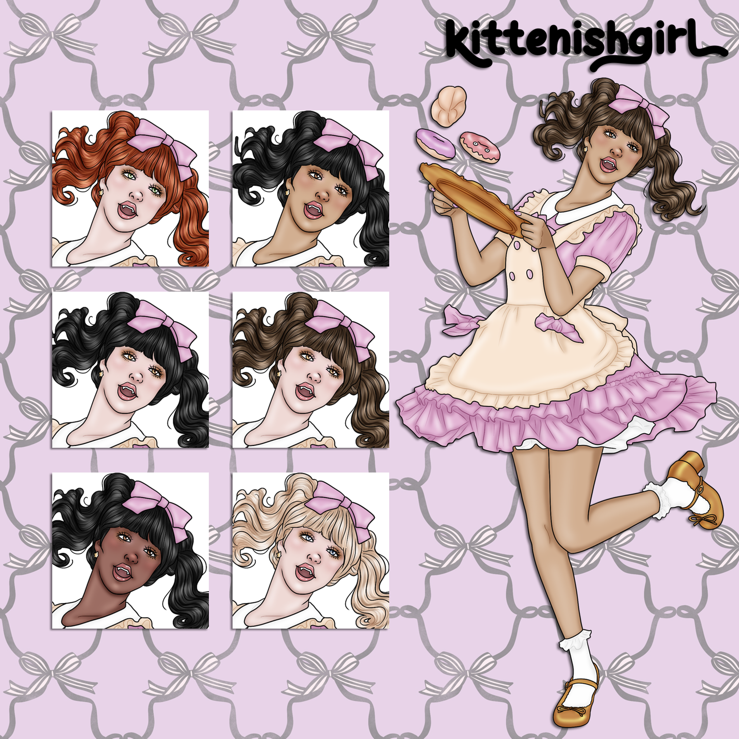 Black Cat Cafe // Clip Art