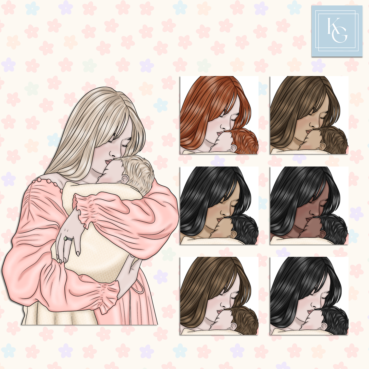 Little One - Rainbow // Clip Art