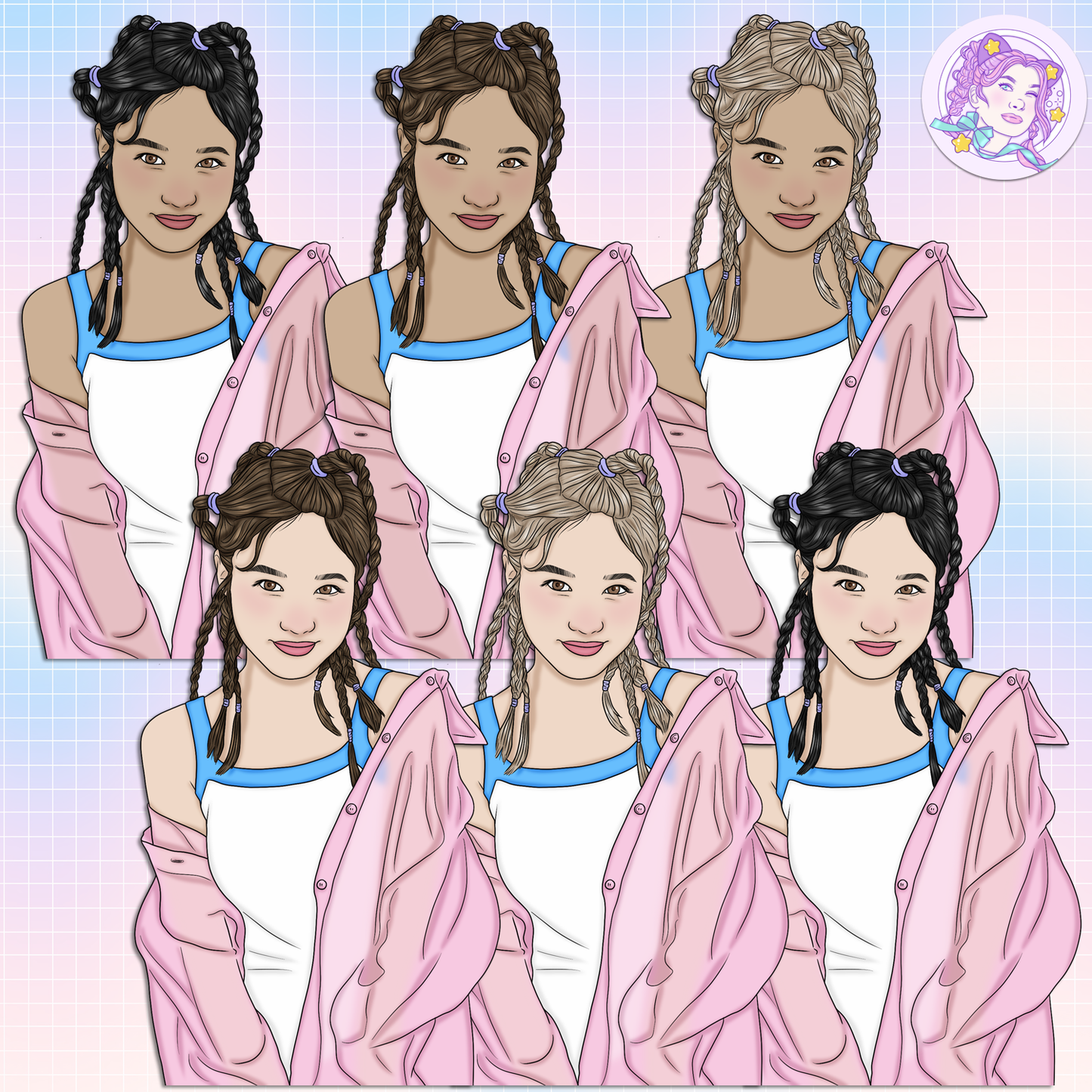 Moonlight Gamer // Clip Art