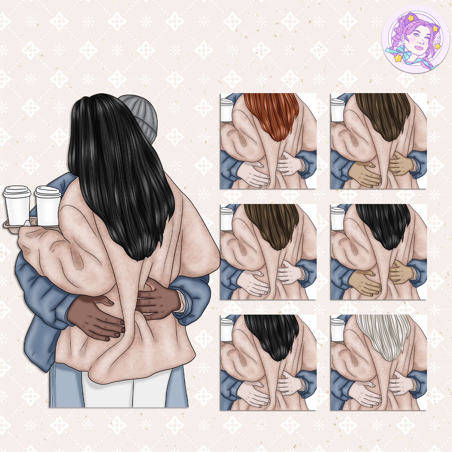 Bisous d'Hiver // Clip Art