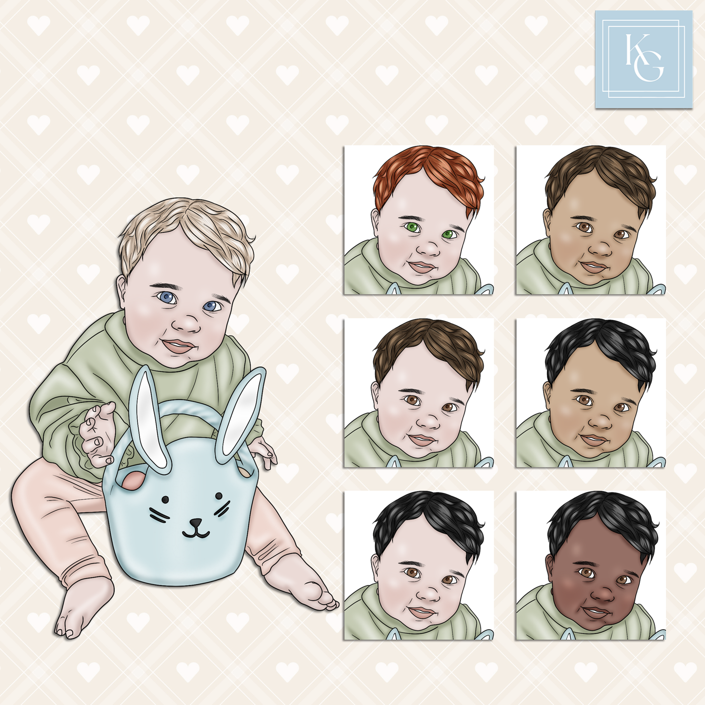Hoppy Easter // Clip Art