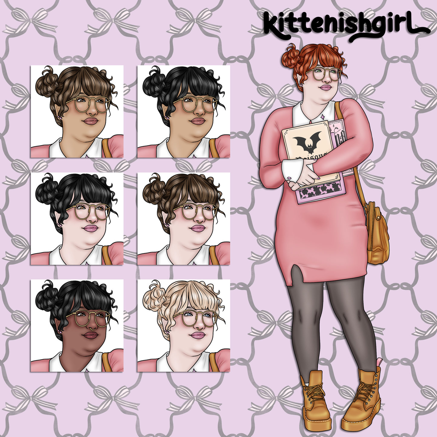 Black Cat Cafe // Clip Art