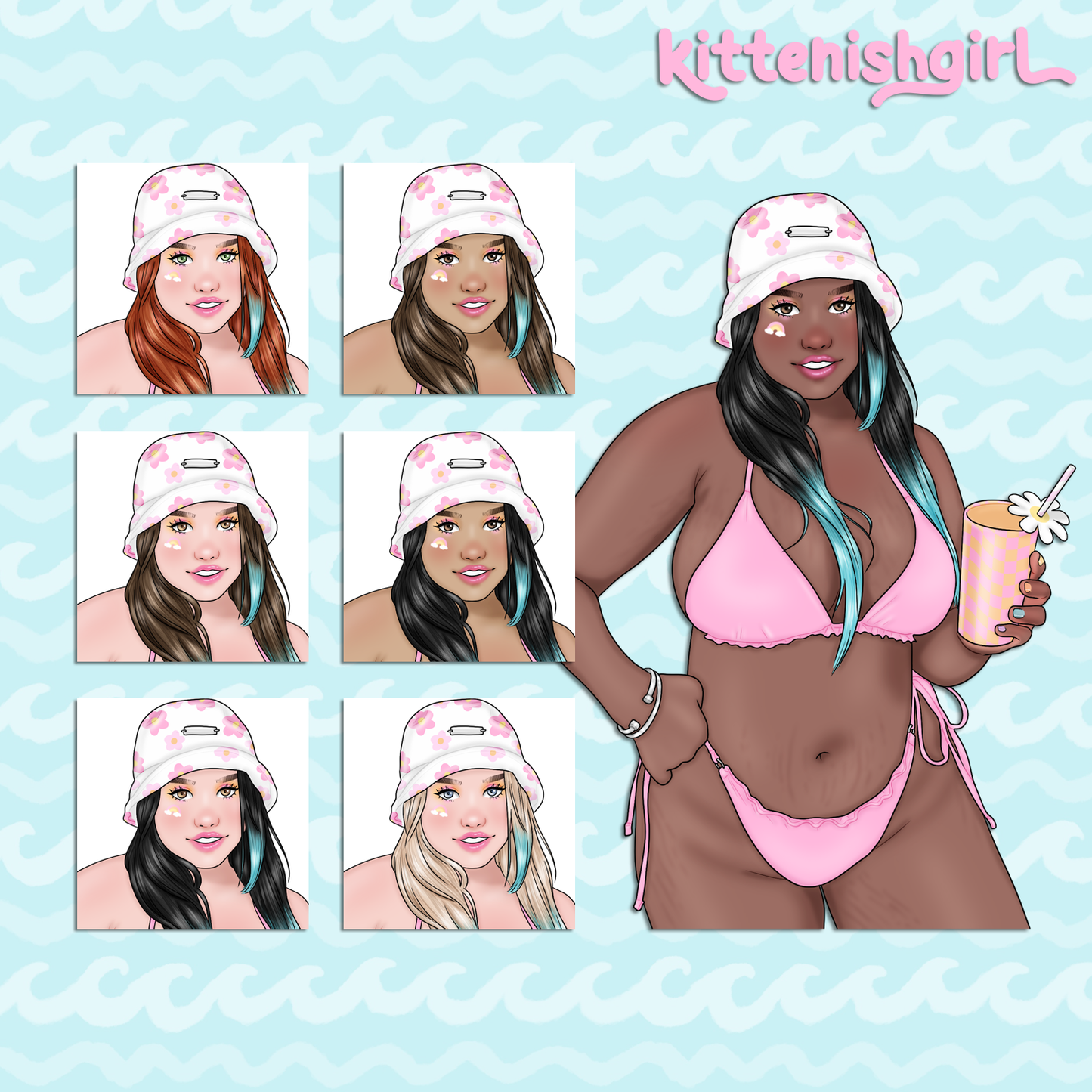 Pride Beach // Clip Art