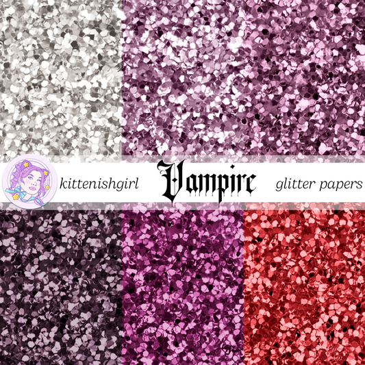 Vampire // Glitter Digital Papers
