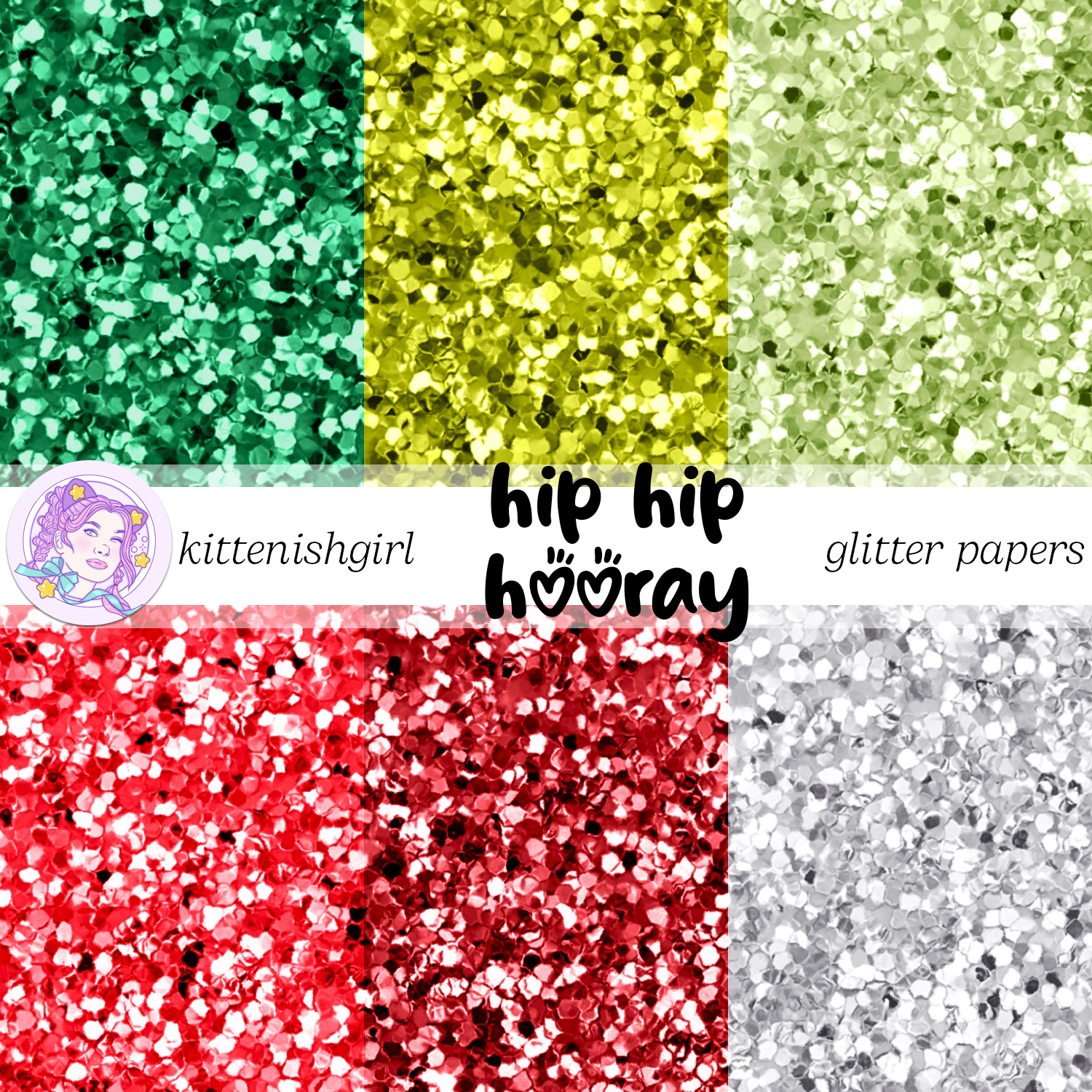 Glitter Digital Paper  The Digital Download Shop