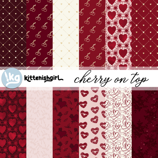 Cherry On Top // Digital Papers