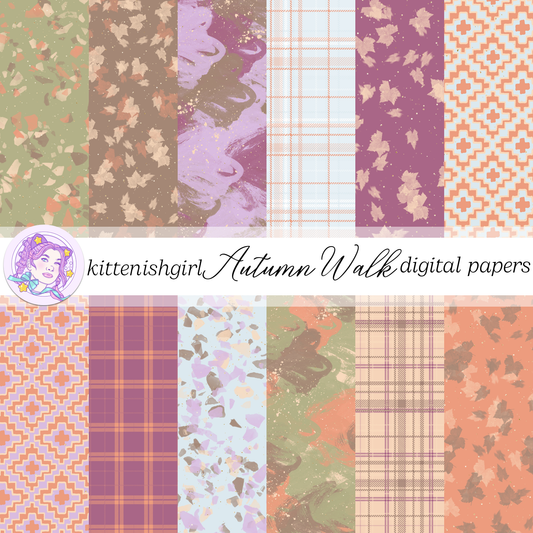 Autumn Walk // Digital Papers