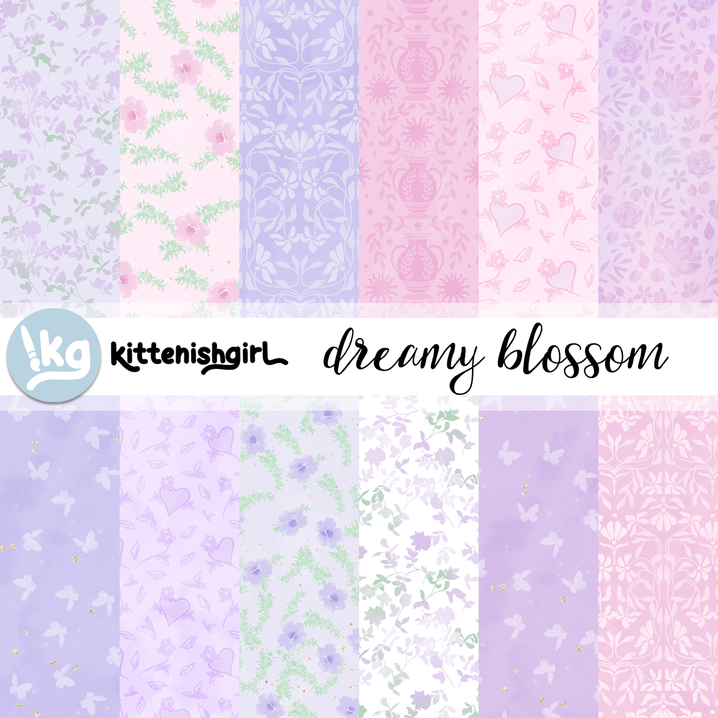 Dreamy Blossom // Digital Papers