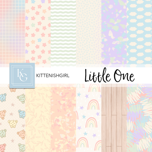 Little One - Rainbow // Digital Papers