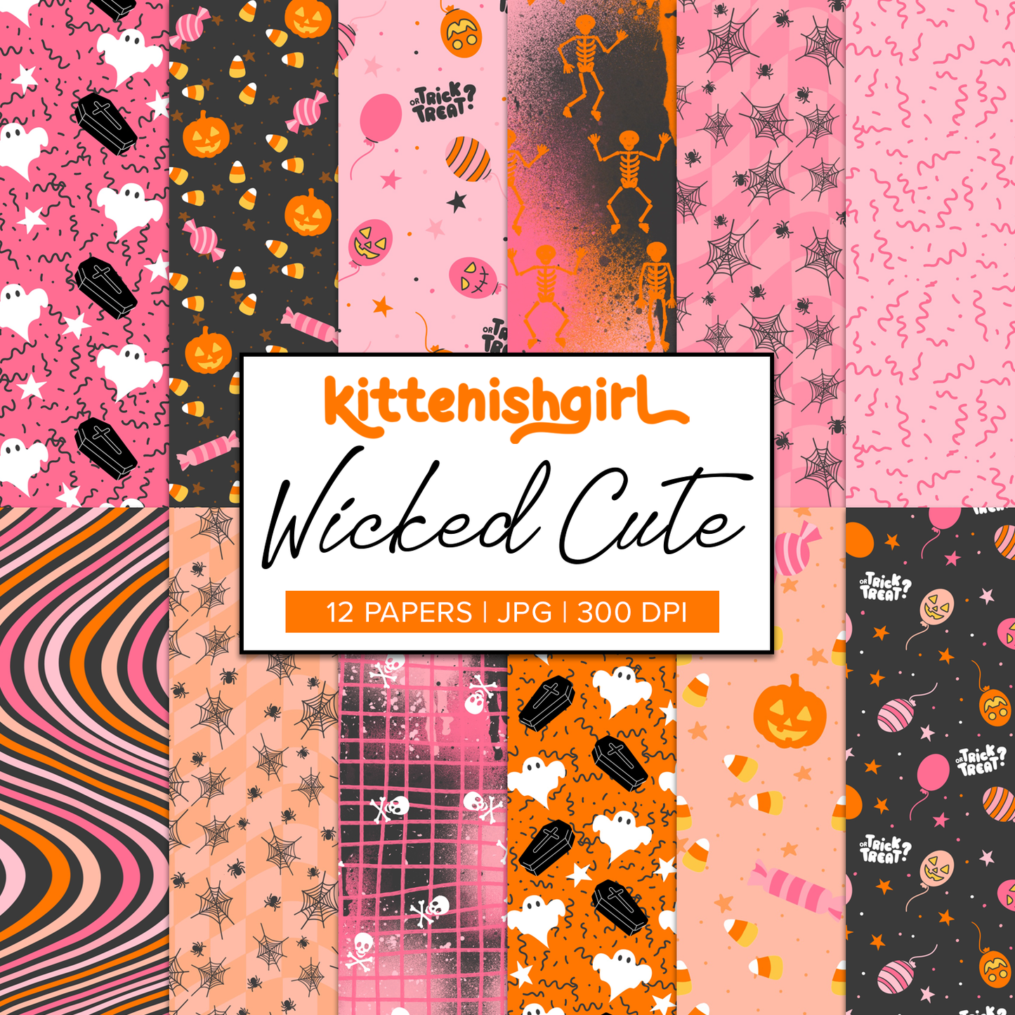 Wicked Cute // Digital Papers