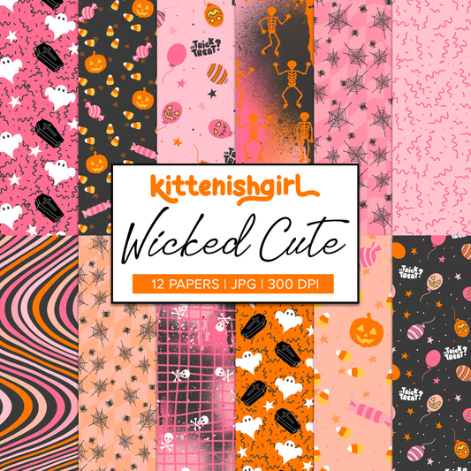 Wicked Cute // Digital Papers