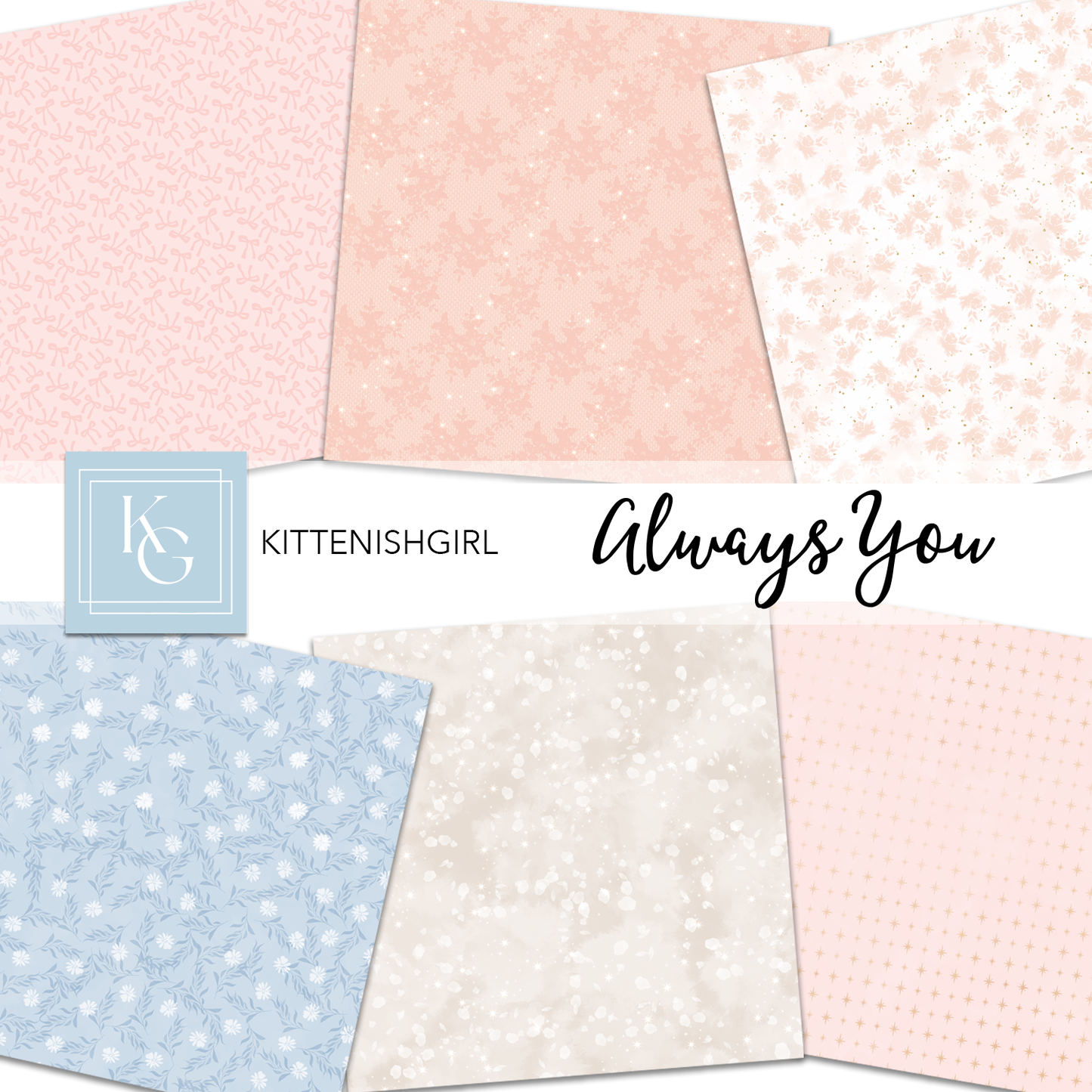 Always You - Pastel // Digital Papers
