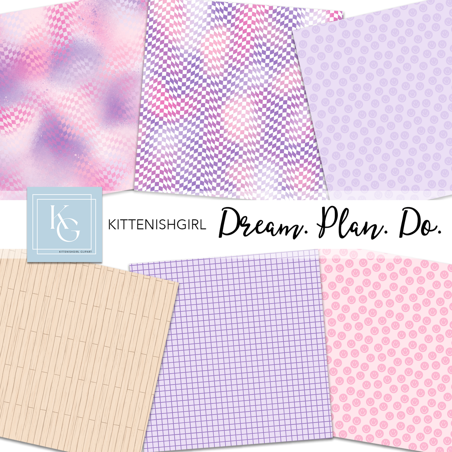 Dream. Plan. Do. - Cute // Digital Papers