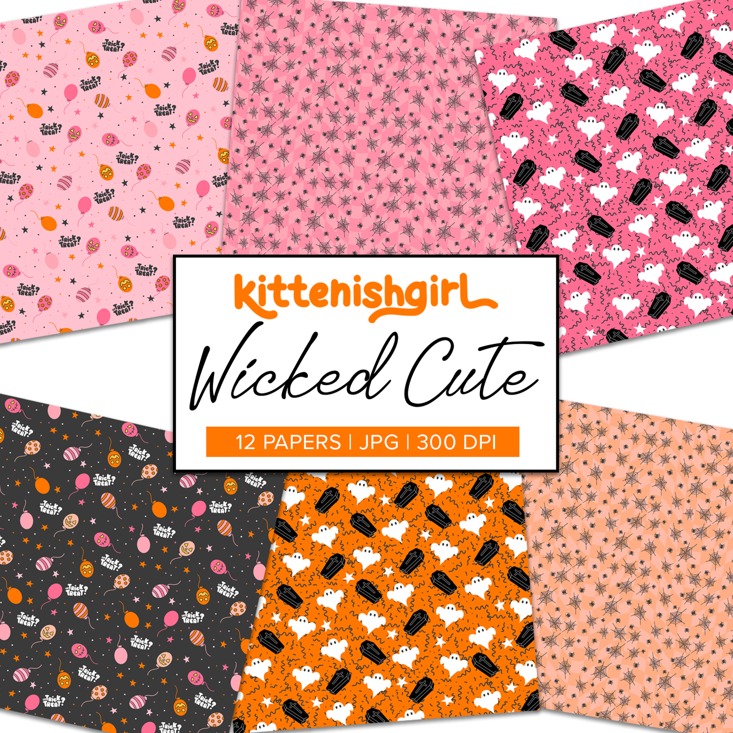 Wicked Cute // Digital Papers