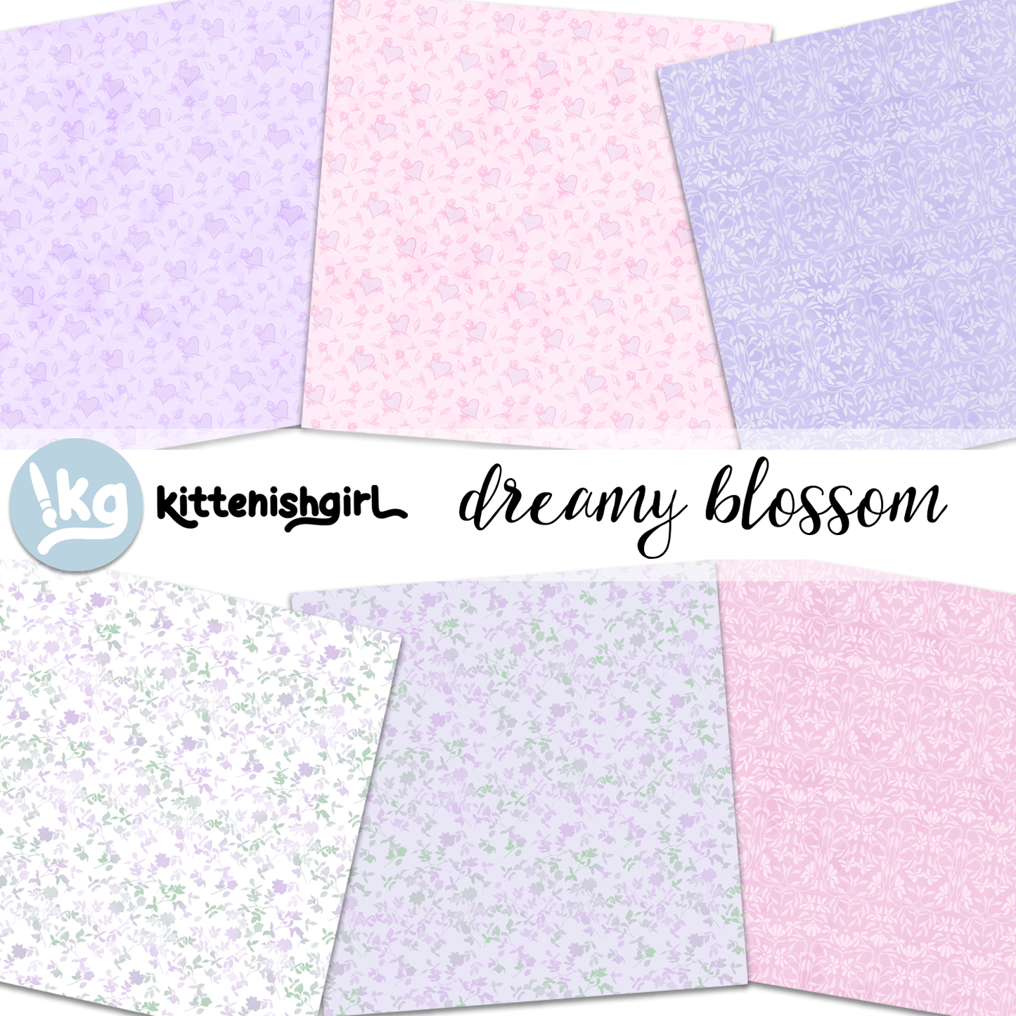 Dreamy Blossom // Digital Papers